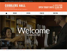 Tablet Screenshot of cobblershallpub.co.uk